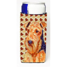 Airedale Fall Leaves Portrait Michelob Ultra s For Slim Cans - 12 oz.