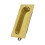 3.12 x 0.93 in. Rectangle Flush Pull, Bright 1