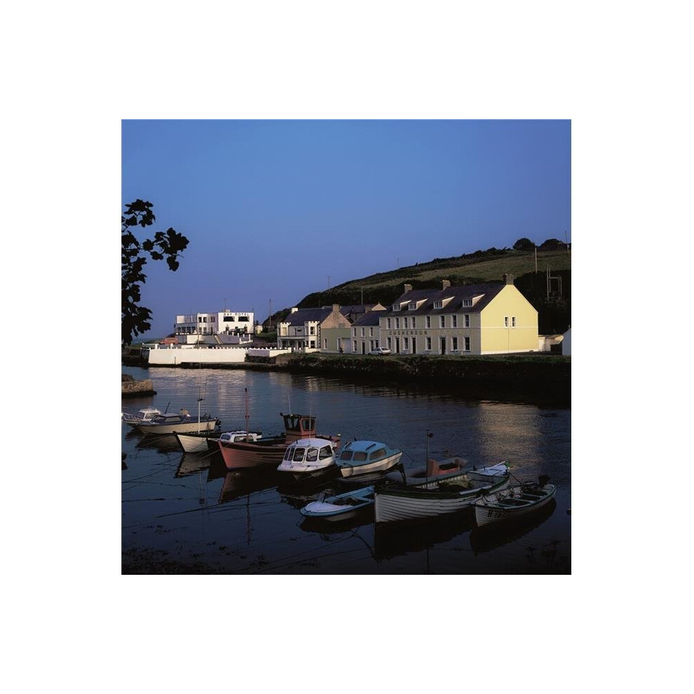 Cushendun Harbour Co Antrim Ireland Poster Print by The Irish Image Collection, 15 x 15