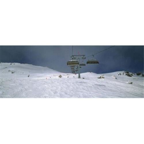 Ski lift over a polar landscape Lech ski area Austria Poster Print by ...