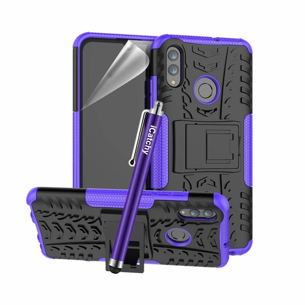 (Purple) For Huawei P Smart 2019 Shockproof Case Cover Purple 5056298002085