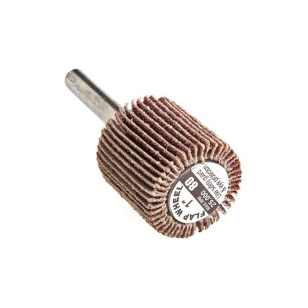 Industries Inc 60191 Flap Wheel Shank Mounted 80 Grit, 1 X 1 In. 739608553365
