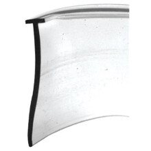 194342 36 L X 0.81 H in., Vinyl Shower Door Bottom Seal, Clear