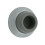 1.87 in. Diameter Flush Bumper, Satin Chrome - Solid 1