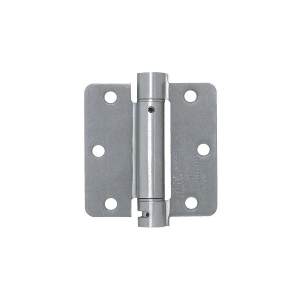 3.5 X 3.5 X 0.25 In. Spring Hinge, Satin Chrome - Steel 723902226001