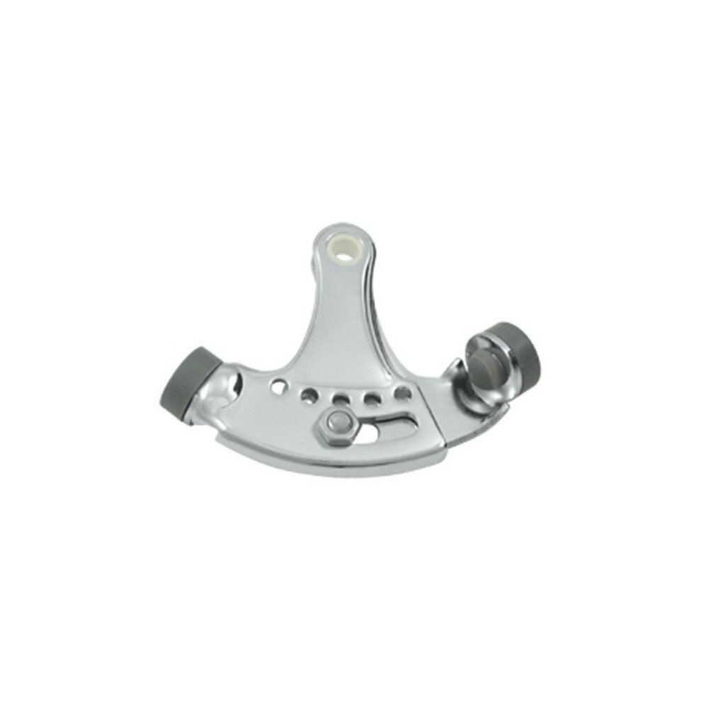 Adjustable Hinge Mounted Pin Stop, Bright Chrome - Solid 723902226551