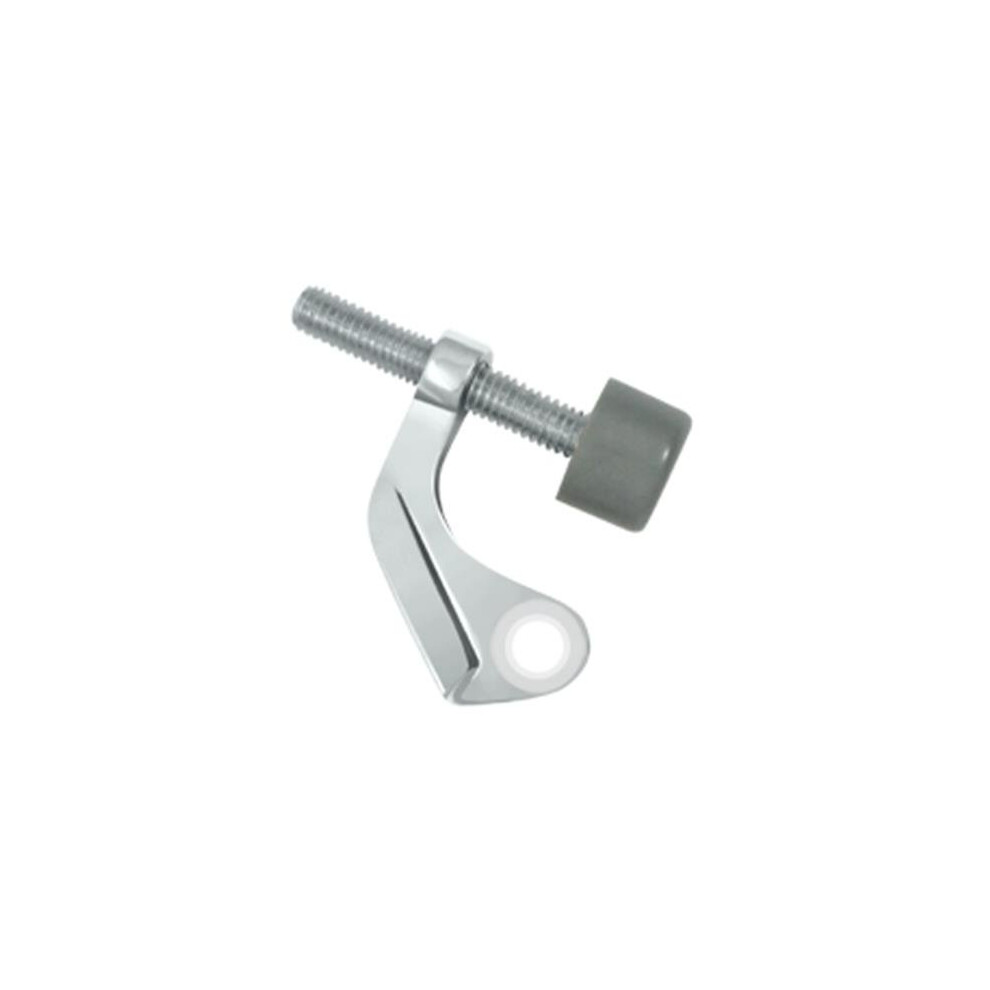 Hinge Mounted Pin Stop For Steel Hinges, Bright Chrome - Solid 723902226612