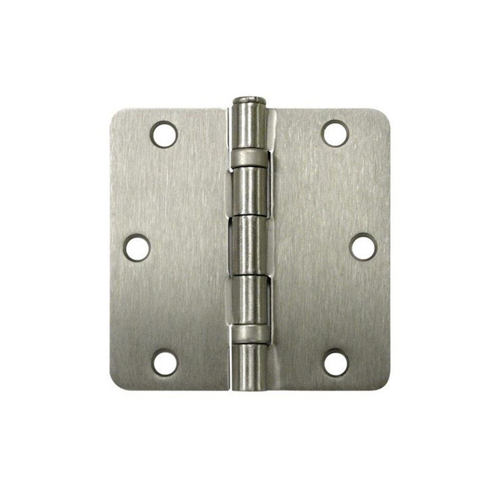 3.5 X 3.5 X 0.25 In. Radius Ball Bearing Hinge, Satin Nickel - Steel - Pack Of 2 654204687354