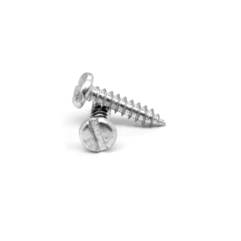 No.8-18 X 0.63 In. Slotted Pan Head Type Ab Sheet Metal Screw, Low Carbon Steel - Zinc Plated - 7300 Piece 654204950670