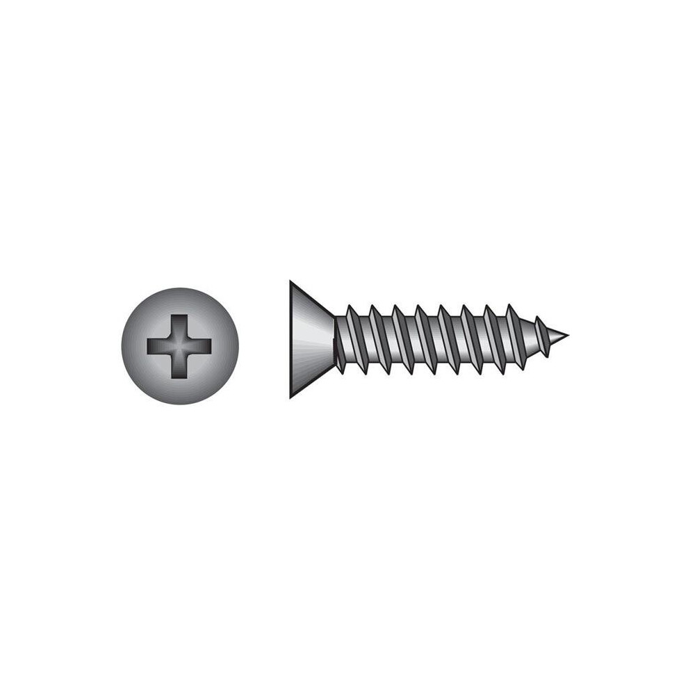 Photos - Nail / Screw / Fastener 6 x 0.63 in. Phillip Flat Head Sheet Metal Screw Zinc DO1083921
