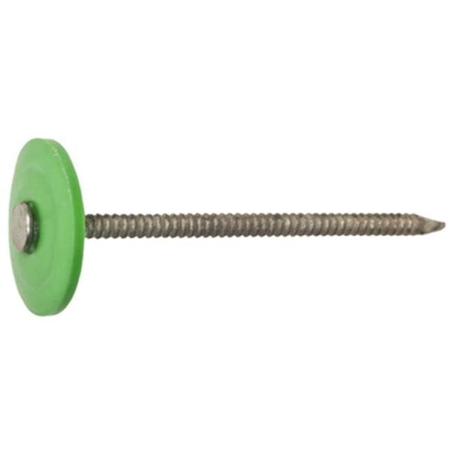 461439 250 Count, 1 in. Galvanized Plastic Cap Roofing Nail.