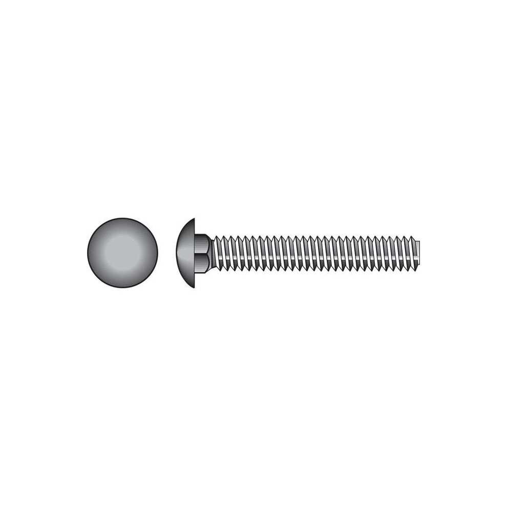 0.25 X 0.75 In. Hillman Carriage Screw Zinc 739608195893