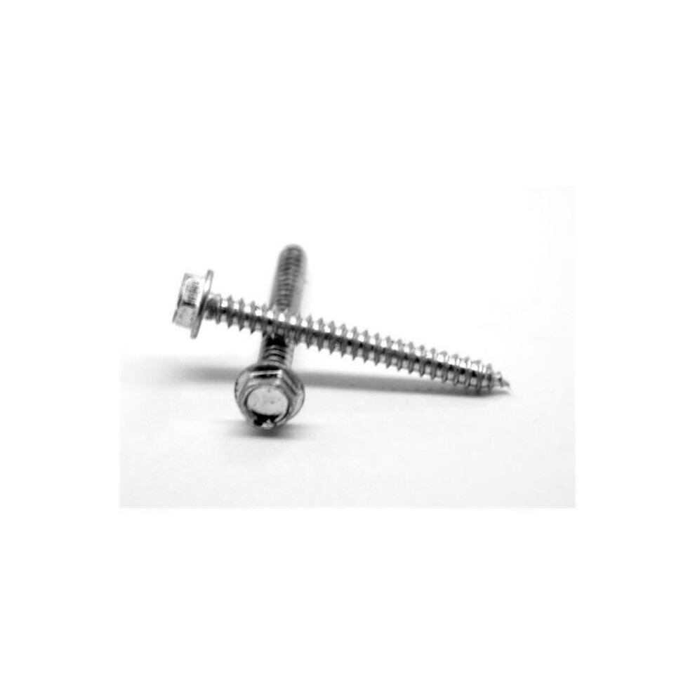 0.38 In. -9 X 1 In. Hex Washer Head Type A Sheet Metal Screw, Low Carbon Steel - Zinc Plated - 750 Piece 652513050340