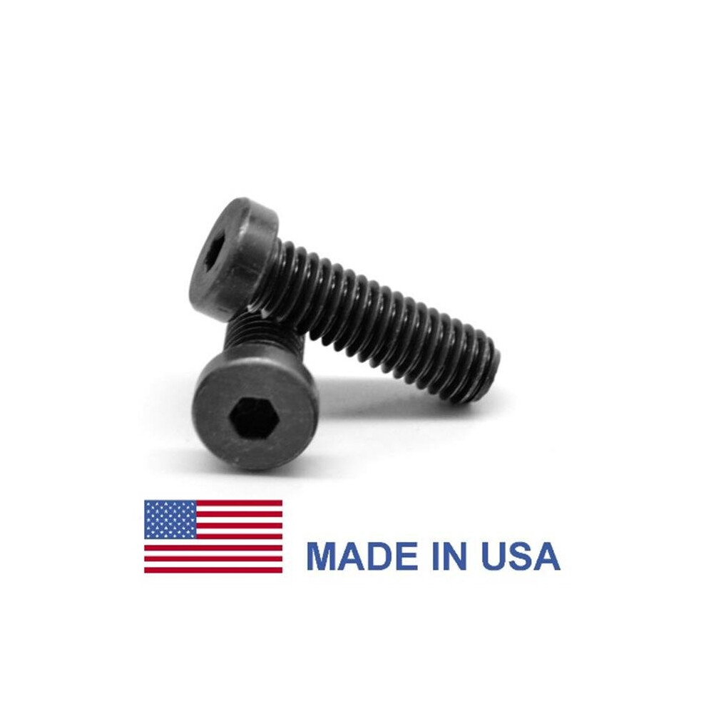 0.38-16 X 0.75 Coarse Thread Socket Low Head Cap Screw, Usa Alloy Steel Plain - No Plating - 100 Piece 654204978872