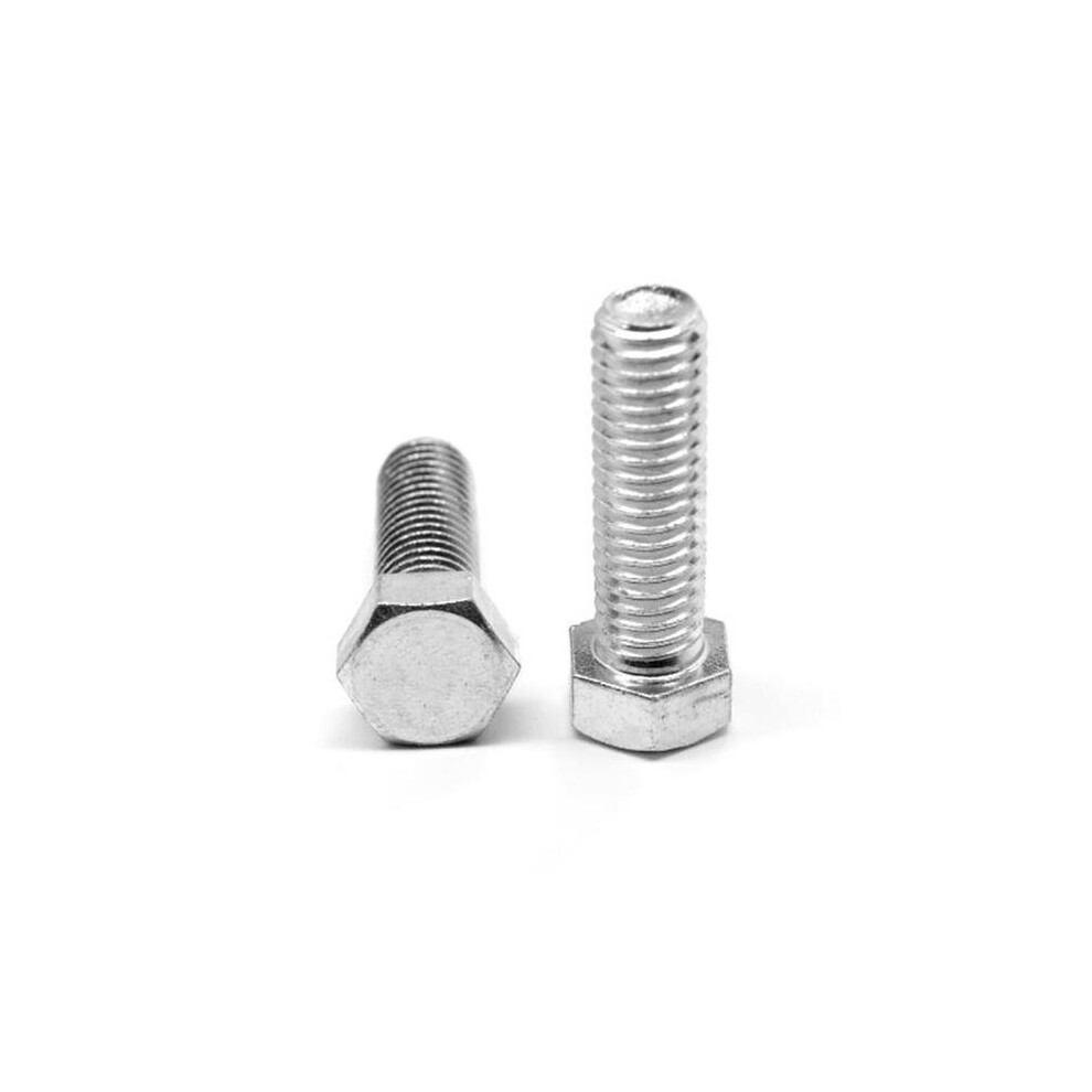 0.38In. -16 X 1 In. - Ft Coarse Threaded A307 Grade A Hex Tap Full Threaded Bolt, Low Carbon Steel - Zinc Plated - 1500 Piece 652513043212
