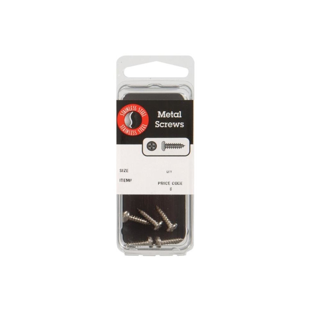 8068 8 X 2.5 In. Phillips Pan Head Sheet Metal Screw- Pack Of 10 654204820607