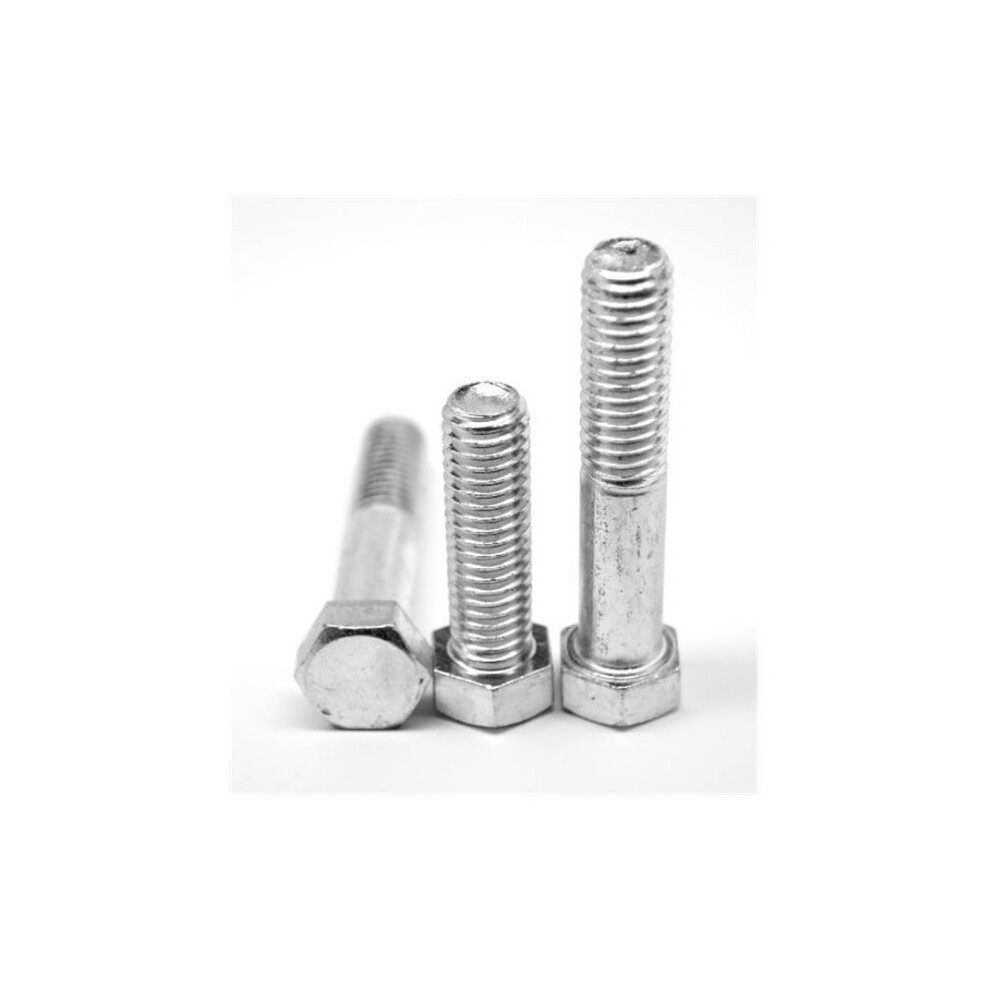 0.44In. -14 X 3 In. - Pt Coarse Threaded A307 Grade A Hex Bolt, Low Carbon Steel - Zinc Plated - 350 Piece 652513091671