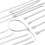 VORTEX 45-315 14 in. Cable Tie - 8 Pack, White 1
