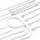 VORTEX 46-104 4 in. White Cable Tie, 100 Pack 1