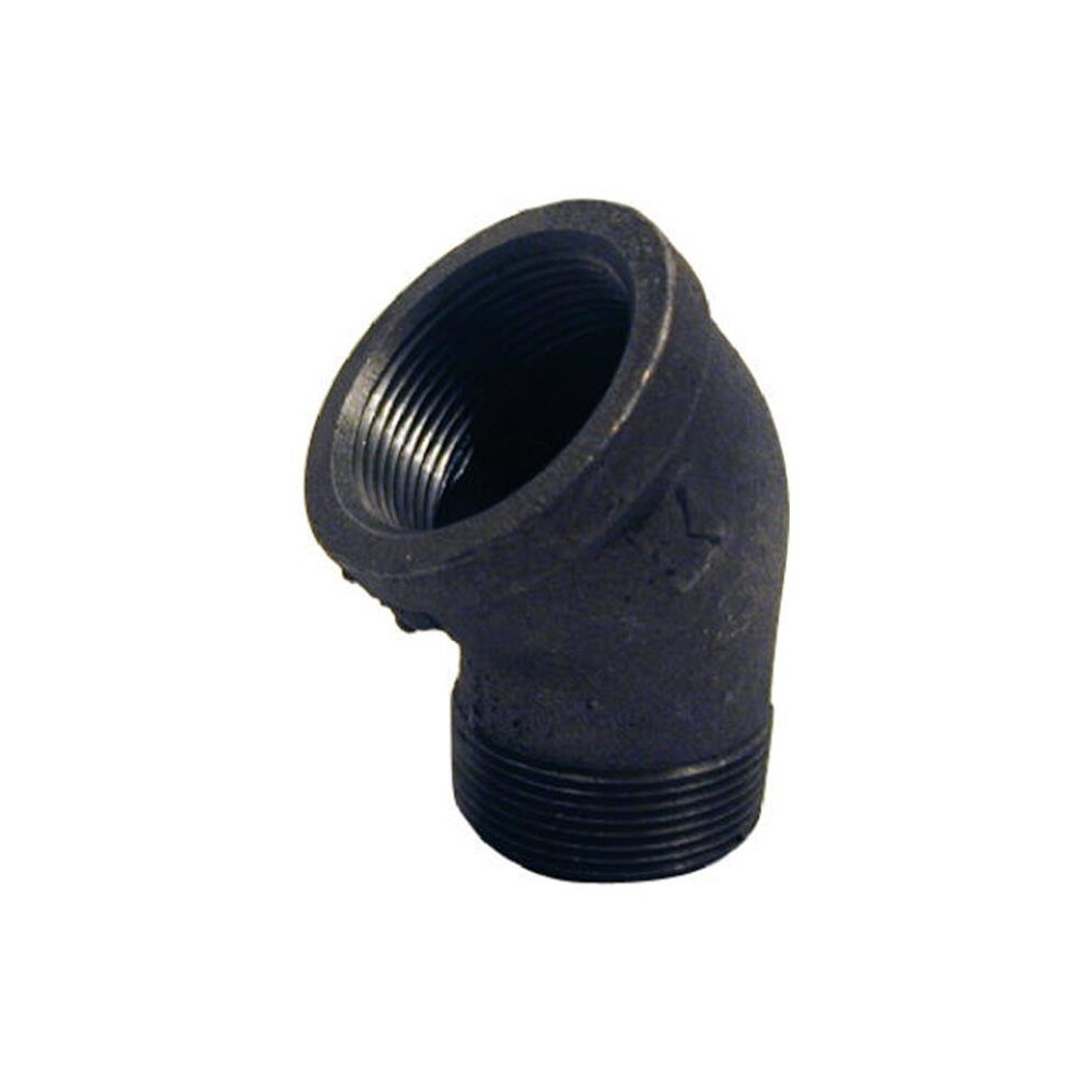 B-S4505 0.5 In. Black Street Elbow, 45 Degree 723902310885