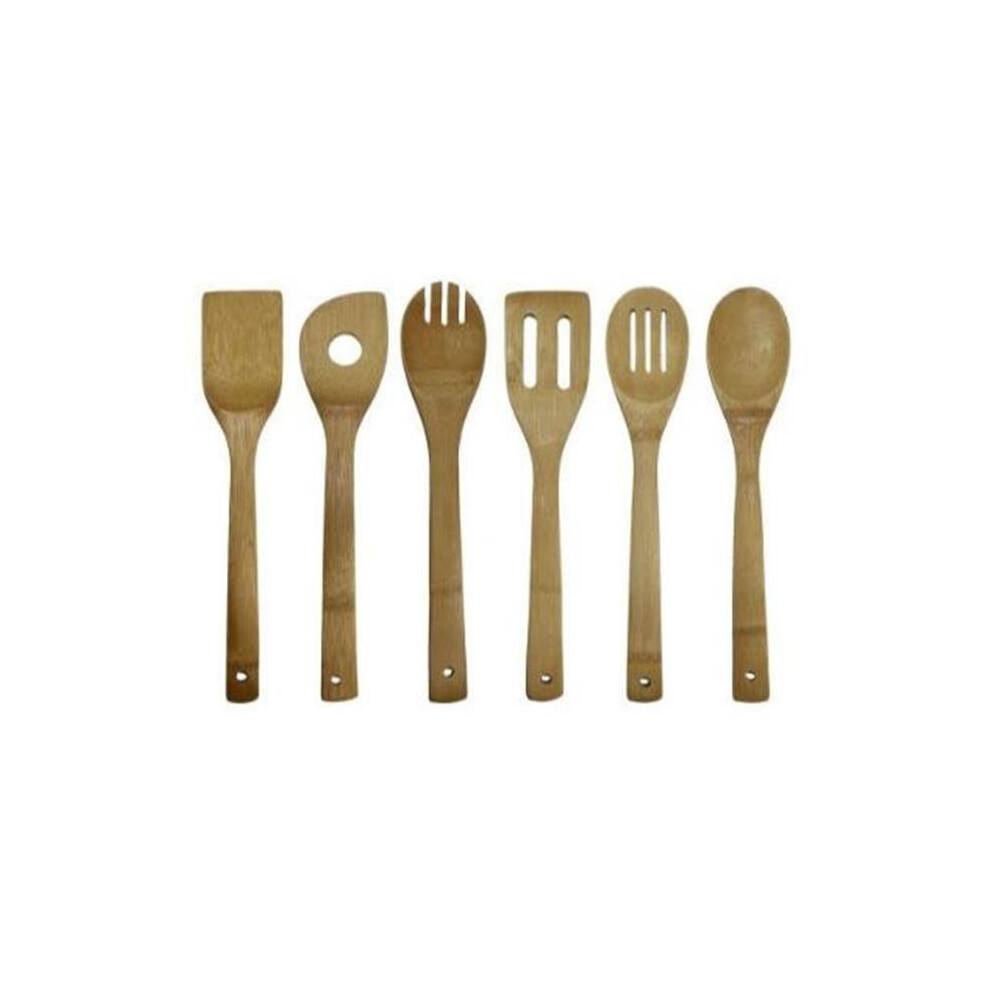 Countdown-To-Cook 6-Piece Bamboo Cooking Utensil Set