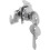 Keen S4138 Mailbox Lock Bommer Hook  Nickel Plated 1
