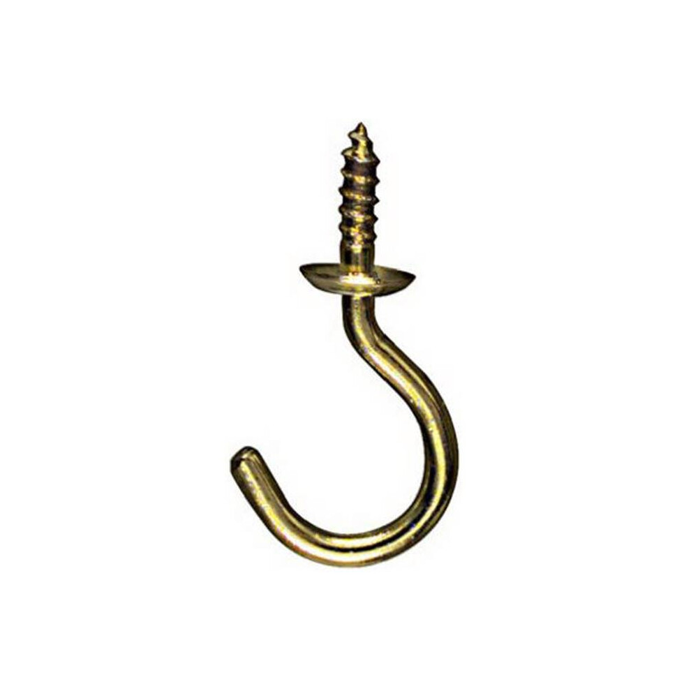 N200-303 0.75 In. Solid Brass Cup Hook 723902297421