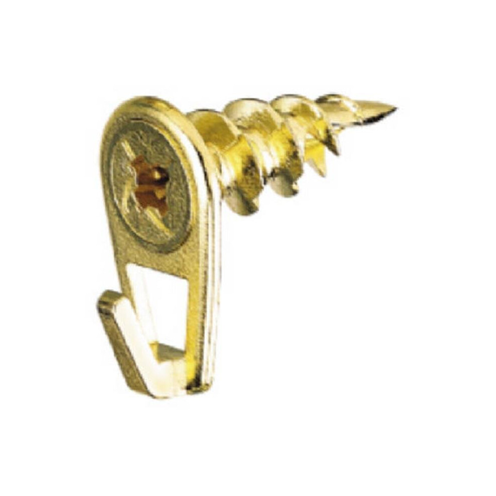 122400 Brass Wall Driller Picture Hooks, 10 Count 753153411925
