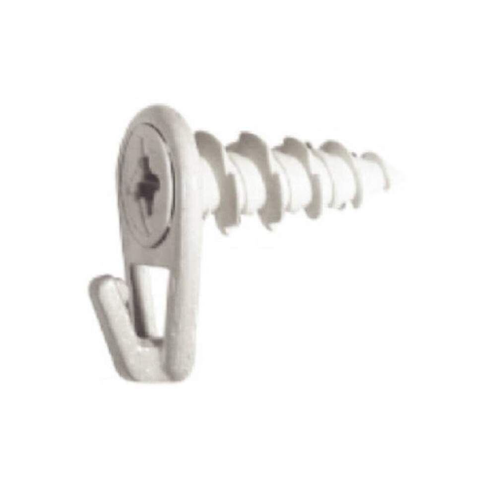 122404 White Wall Driller Picture Hooks - Small, 2 Count 723902271599