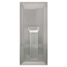 25 lbs High & Mighty Rectangle Decorative Hook - Satin Nickel, Large