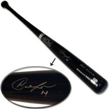 CTBL-010323 Austin Jackson Signed Big Stick Bat - Steiner Hologram - Black