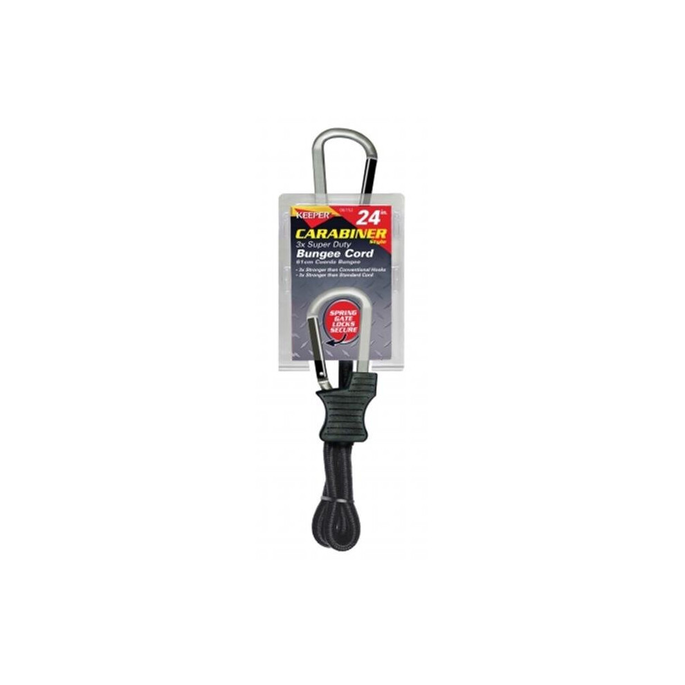 24 In. Carabiner Style Bungee Cord 723902743386