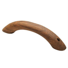 Teak Grab Handle 9-3/4 in L x 1-3/8 in W, Pre-Drilled 3/16 in Holes, Solid Teak, Mounts Almost Anywhere NE263081