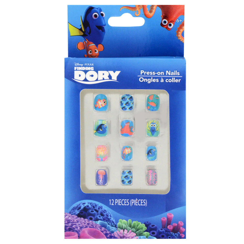Disney Pixar Finding Dory Press-On Nails for Kids, 12 PC