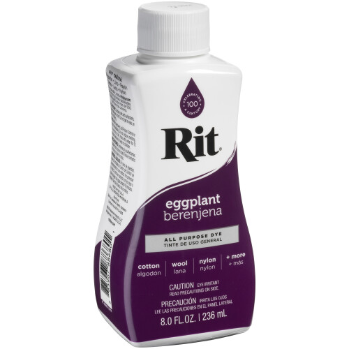 Rit Dye Liquid 8Oz-Eggplant