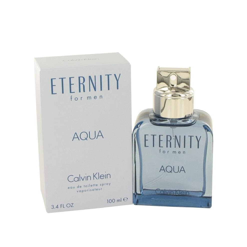 Eternity Aqua by Calvin Klein Eau De Toilette Spray 3.4 oz