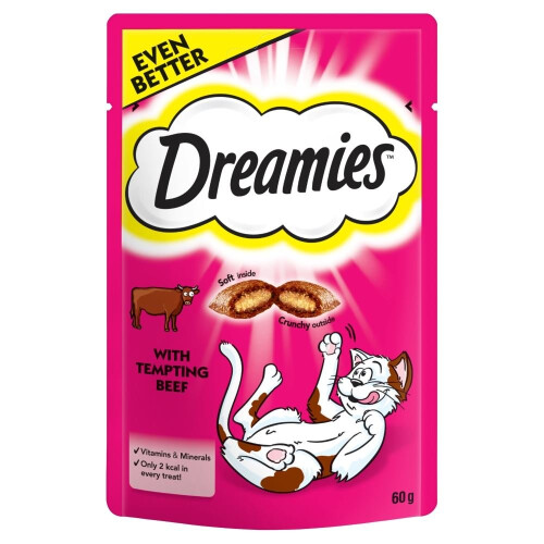 Dreamies DREAMIES Cat Treats with Beef 8x60g 2