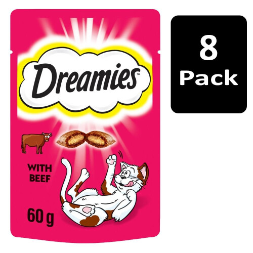 Dreamies DREAMIES Cat Treats with Beef 8x60g