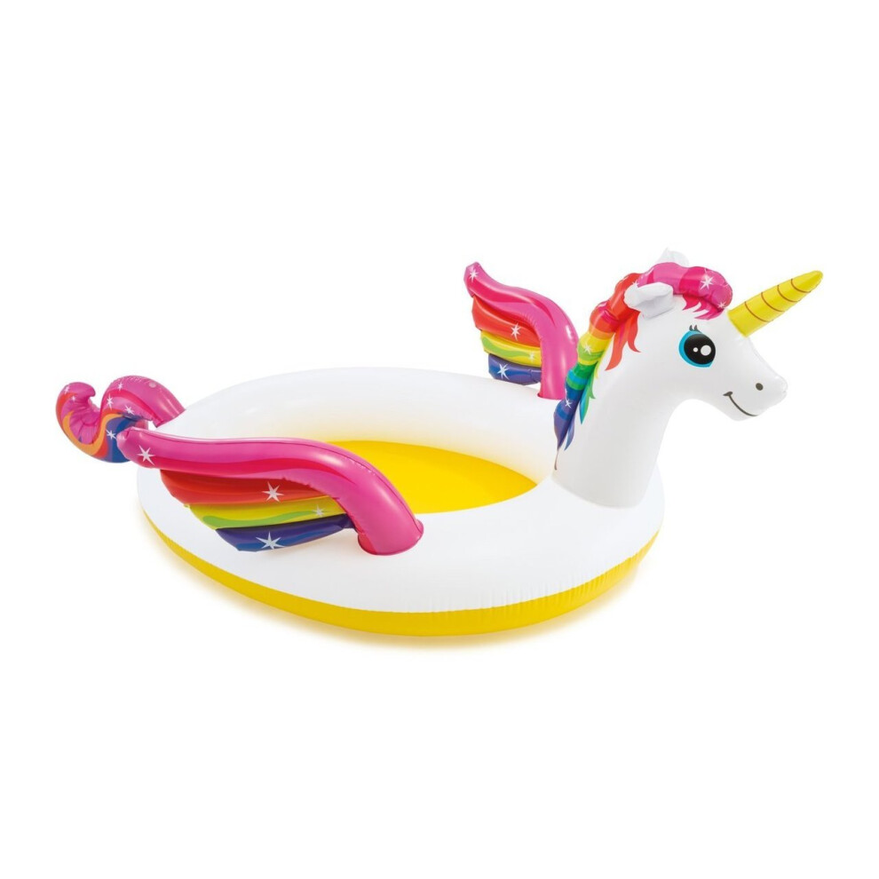 Intex 107" Mystic Unicorn Spray Paddling Pool | Inflatable Unicorn Pool