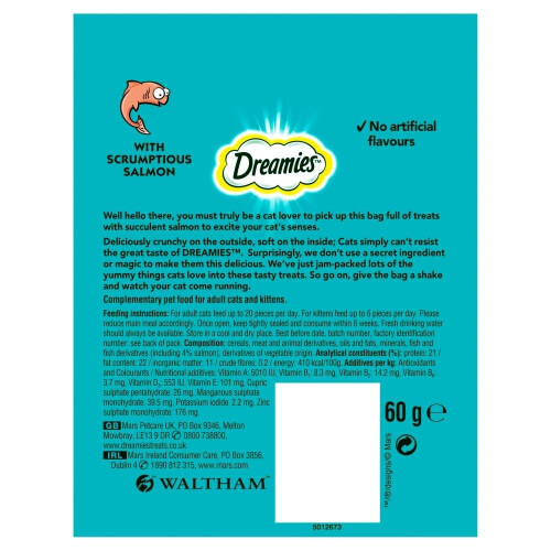 Dreamies DREAMIES Cat Treats With Salmon 8x60g 2