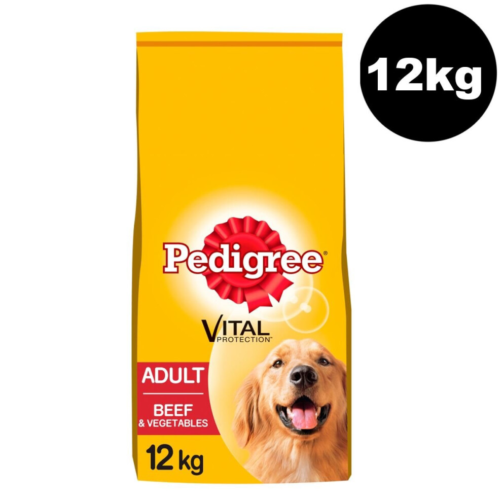 Pedigree Dog Complete Dry With Beef And Vegetable 12Kg