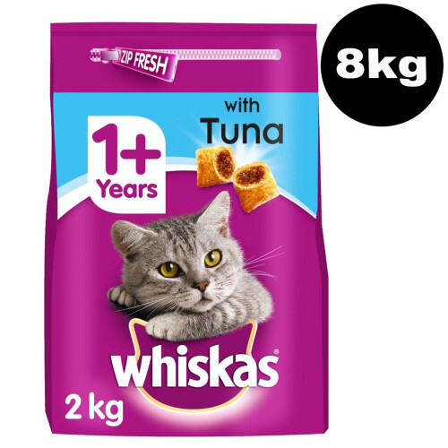 Whiskas WHISKAS 1+ Cat Complete Dry With Tuna 2kg