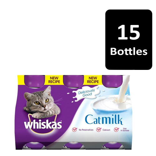 Whiskas WHISKAS Cat Milk 3 Pack 3x200ml (Pack of 5) 1