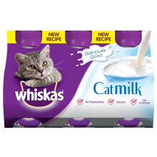 WHISKAS Cat Milk 3 Pack 3x200ml (Pack of 5)