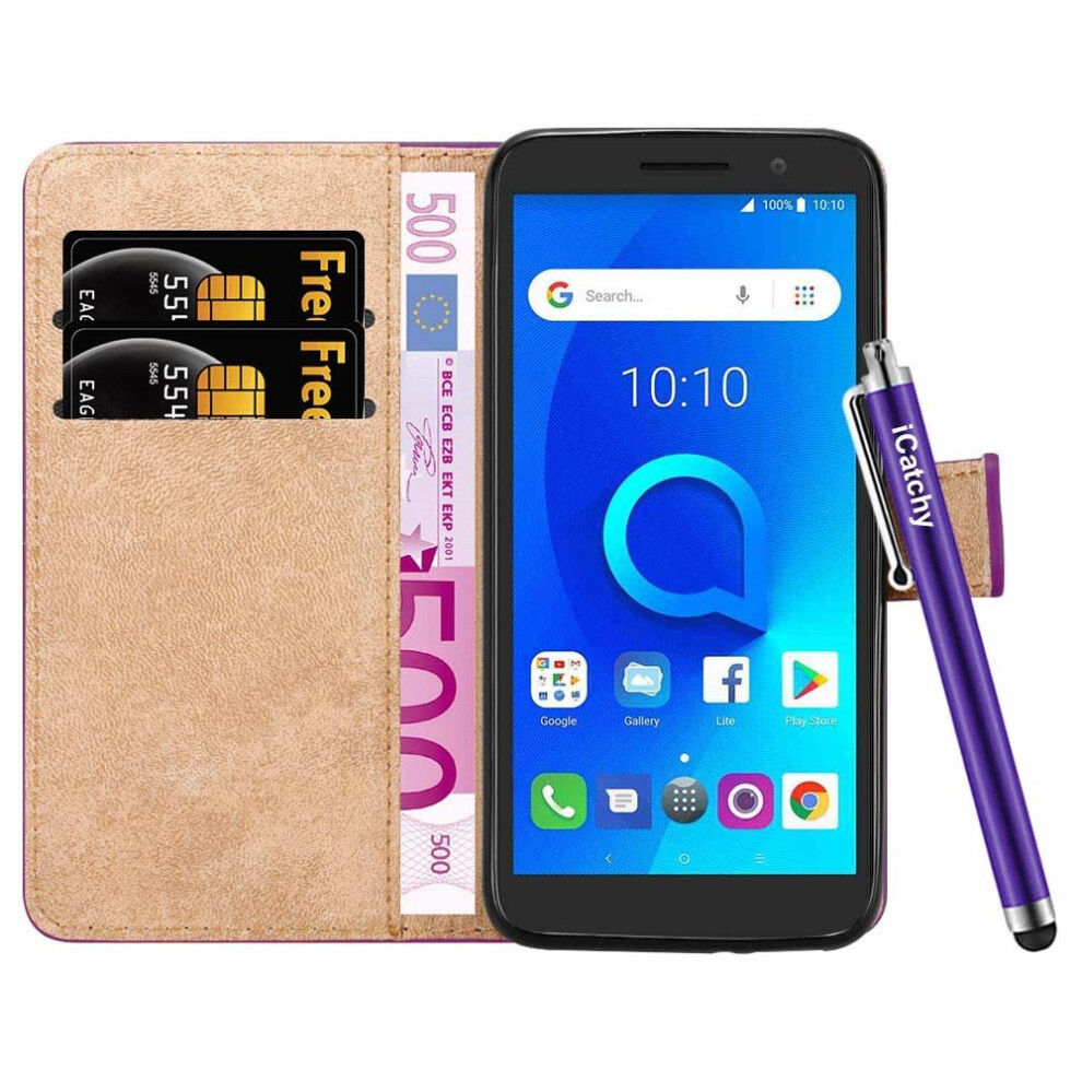 purple--for-alcatel-1-wallet-book-leather-folio-case-cover