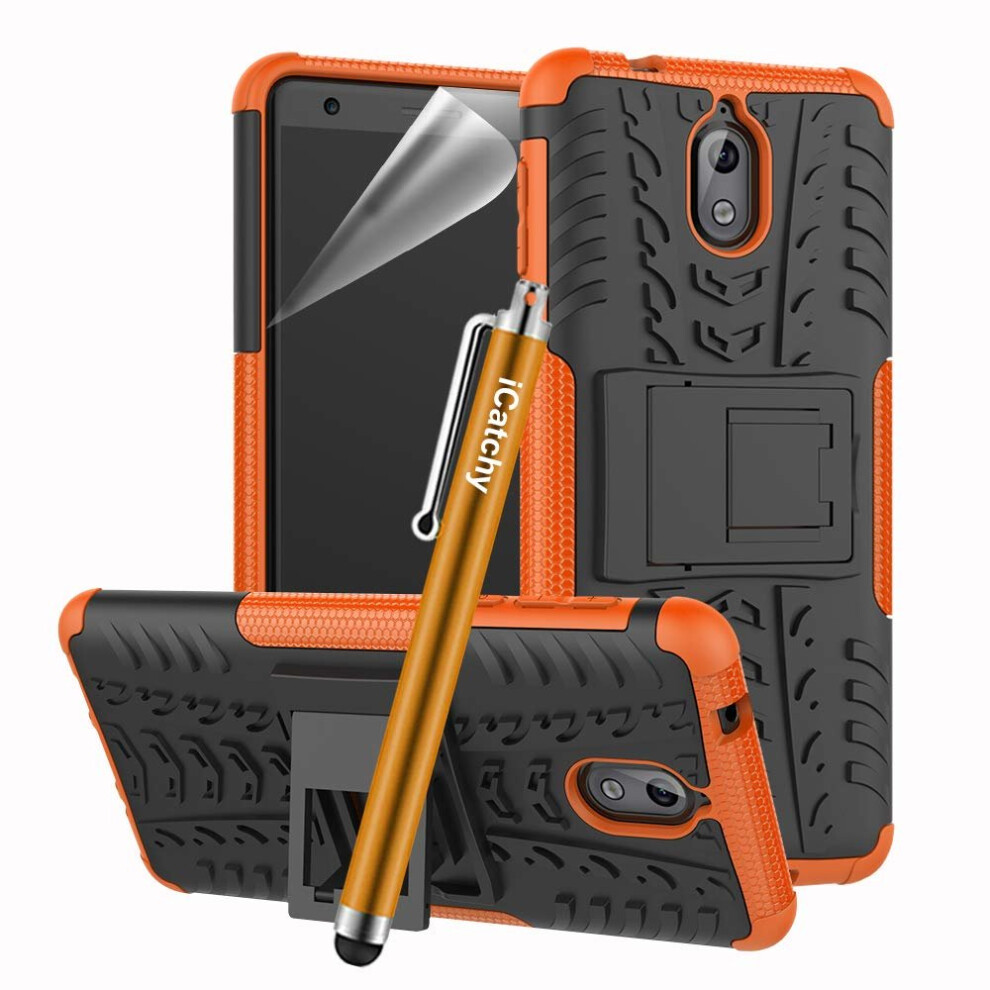 (Orange) For Nokia 3.1 Case Armor Shockproof Case Cover Orange 5056298099788