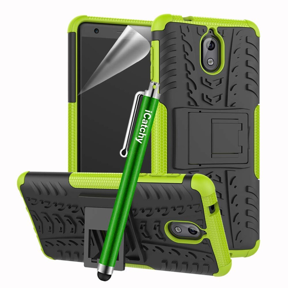 (Green) For Nokia 3.1 Case Armor Shockproof Case Cover Green 5056298099771