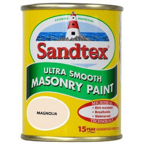 Sandtex Sandtex Magnolia Ultra Smooth Masonry Paint - 150ml Tester Pot
