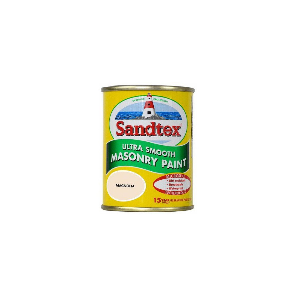 Sandtex Magnolia Ultra Smooth Masonry Paint - 150ml Tester Pot