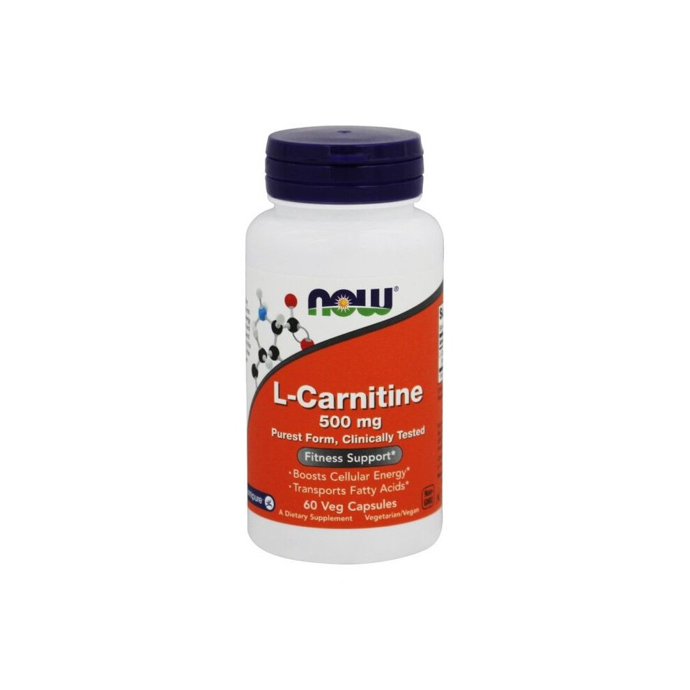 Now Foods , L-Carnitine, 500 Mg, 60 Veg Capsules